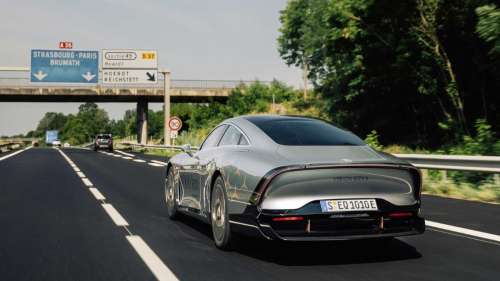 La Mercedes Vision EQXX a parcouru 1 200 km en une seule charge