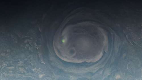 Juno capture une image rare d’un éclair sur Jupiter