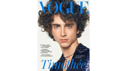 Timothee Chalamet est le premier homme à apparaître en solo sur la couverture de British Vogue |  Actualités Ents & Arts