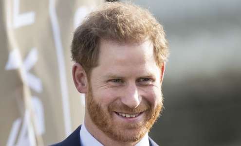 Le prince Harry, le sourire aux lèvres, fait sa première apparition depuis l'annonce de son retrait de la famille royale britannique