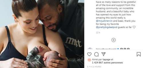 Ashley Graham maman heureuse : elle poste une magnifique photo d'elle en train d'allaiter