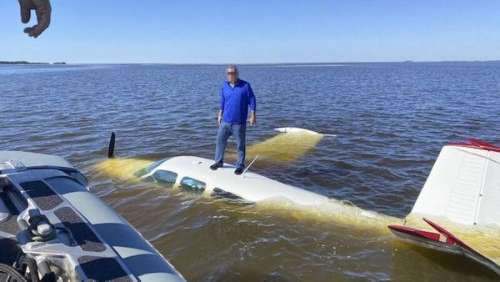 L'incroyable chance d'un pilote d'avion en plein milieu de l'océan après son crash
