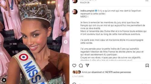 Indira Ampiot : Miss France 2023 présente son frère et c'est son portrait craché
