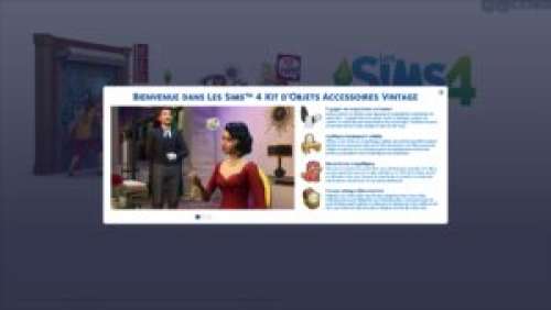Les Sims 4 – Aperçu du kit d’objets Accessoires Vintage