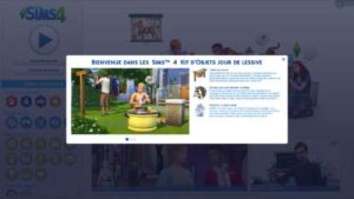 Les Sims 4 – Aperçu du kit d’objets « Jour de Lessive »