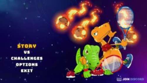 Dino Galaxy Tennis – Jouons au tennis avec des dinosaures !