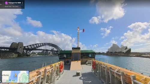 Google Street View a cartographié 2 promenades en bateau à Sydney devant des sites australiens emblématiques