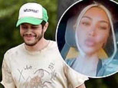 Kim Kardashian and Pete Davidson 'send each other love notes' while he's in Australia