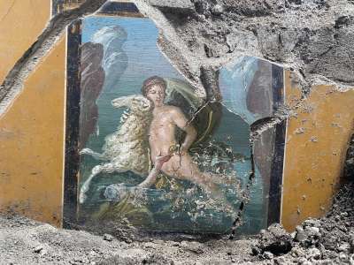 Des fresques «de grandes valeur» découvertes lors de fouilles à Pompéi