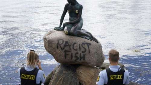 La Petite Sirène raciste ? La statue de Copenhague vandalisée à son tour