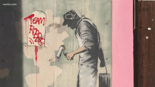 Deux œuvres de Banksy vandalisées à la Nouvelle-Orléans