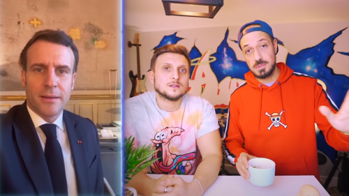 Emmanuel Macron lance un défi aux youtubeurs Mcfly & Carlito pour faire appliquer les gestes barrières