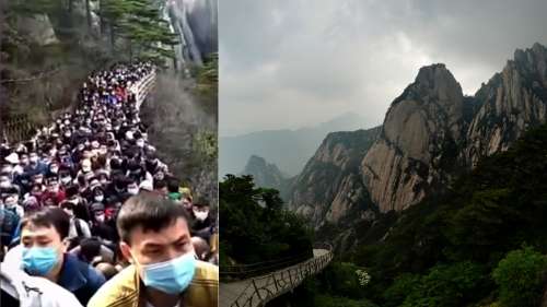 Déconfinés, les Chinois prennent d'assaut un parc renommé, contraint de fermer en urgence
