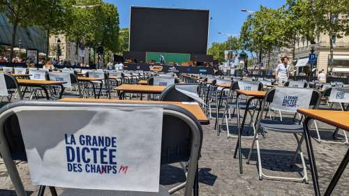 Salle de classe géante sur les Champs-Élysées: quand Alphonse Daudet propulse une dictée dans le Guinness des records
