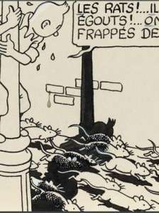 Une planche de Tintin et L’Étoile mystérieuse vendue 400.000 euros
