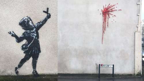 À Bristol, une nouvelle fresque attribuée à Banksy pour la Saint-Valentin