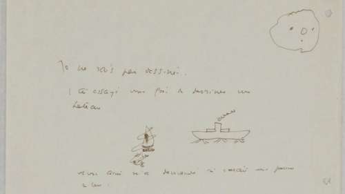 Trois esquisses originales des illustrations du Petit Prince retrouvées en Suisse