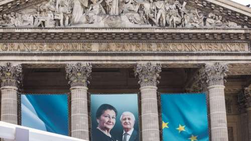 Des portraits de Simone Veil vandalisés sur les grilles du Panthéon
