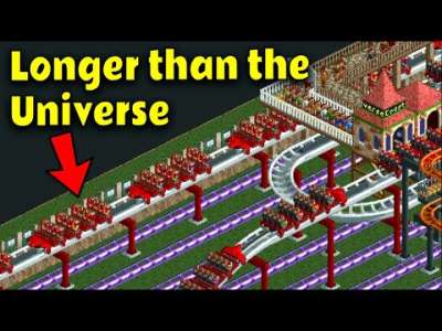 La piste RollerCoaster Tycoon 2 prend plus de temps à terminer que l’univers n’existera