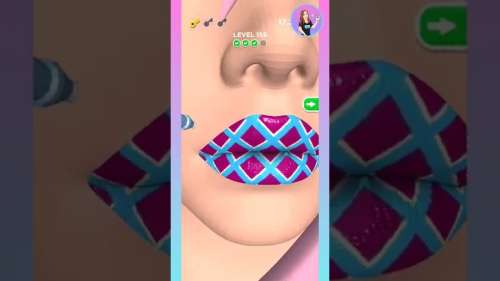 Lip Art 3D – 5 Pretty Lips In 25 Seconds – Game #02 – Game Play