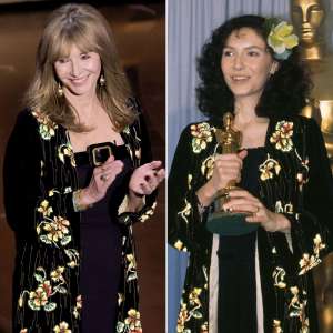 Mary Steenburgen présente l'Oscar dans la même veste à fleurs qu'elle portait en 1981
