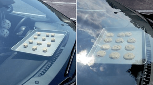 Canicule : Il cuit une douzaine de cookies sur le tableau de bord de sa voiture