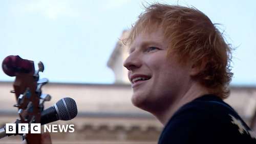 Ed Sheeran: Les fans décrivent avoir regardé un concert impromptu à Ipswich