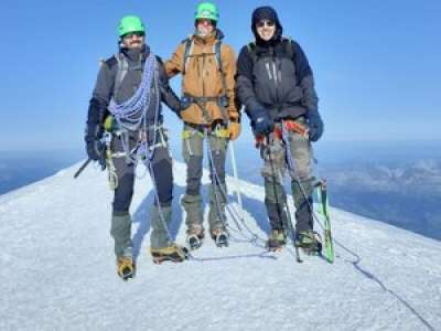 Trois générations de Baldasa au sommet du Mont Blanc