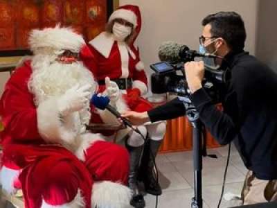 Le père Noël lotois fait l’actu sur BFMTV et le bonheur des enfants au pied du sapin