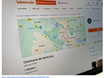 Cette commune proche de Toulouse bientôt à vendre sur Leboncoin pour 1,7 million d'euros !