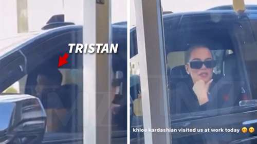 Khloe Kardashian et Tristan Thompson visitent le service au volant de McDonald’s