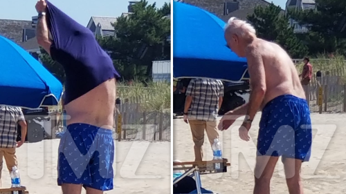 Le président Biden devient torse nu pour une autre journée à la plage du Delaware