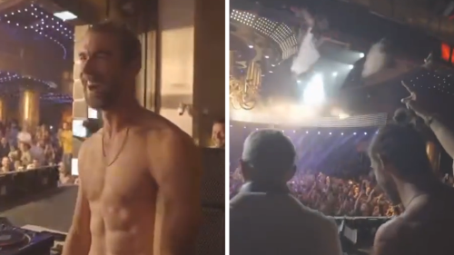 Michael Phelps perd sa chemise en faisant la fête avec Diplo à Vegas