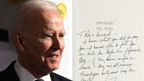 Un livre signé par Joe Biden pour l’infirmière de feu son fils mis en vente avec une étiquette de prix de 28 000 $