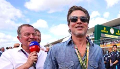 Le brushoff de Brad Pitt laisse presque des traces de pneus sur le journaliste de Formule 1 Martin Brundle