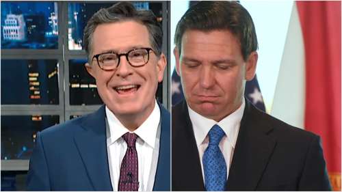 Stephen Colbert repère un moment inconfortable de Fox News pour Ron DeSantis