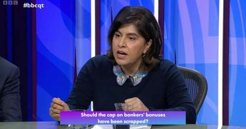 Heure des questions de la BBC : Warsi critique Sunak à propos des bonus des banquiers