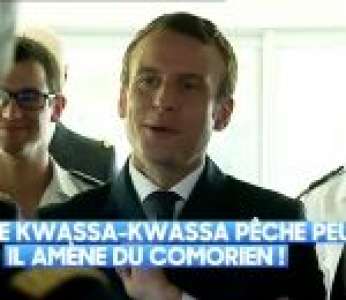 Emmanuel Macron fait une plaisanterie de mauvais goût sur les kwassa-kwassa