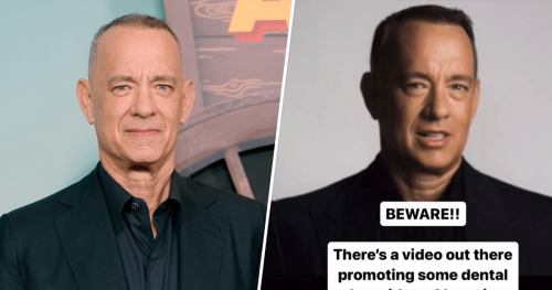 Tom Hanks met en garde les fans contre la publicité sur le régime dentaire AI