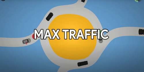 Gérez la circulation dans la simulation minimaliste Max Traffic, disponible sur Android