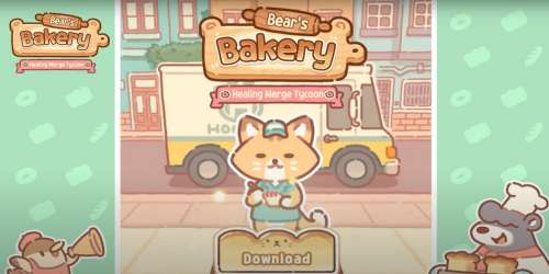 Devenez le gérant d'une adorable boulangerie dans Bear Bakery - Merge Tycoon