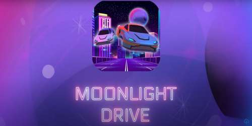 Évitez le trafic à bord de votre voiture volante dans Moonlight Drive, runner futuriste disponible sur mobiles
