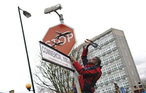 La police de Londres enquête sur le vol présumé d’une oeuvre de Banksy