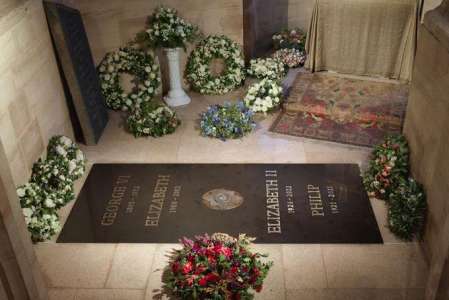Queen Elizabeth II's Final Resting Place Marked with New Ledger Stone