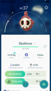 Skelenox Shiny disponible sur Pokemon GO !