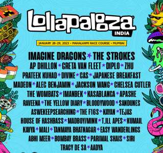Lollapalooza India 2023 annonce Imagine Dragons, The Strokes, Greta Van Fleet, Jackson Wang, Cigarettes After Sex