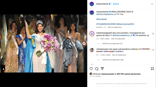 Miss Univers 2023 : découvrez Sheynnis Palacios, Miss Nicaragua, la sublime gagnante