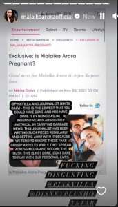 Arjun Kapoor SLAMS la maison des médias pour un faux rapport ;  Malaika Arora fulmine “F ** king dégoûtant”