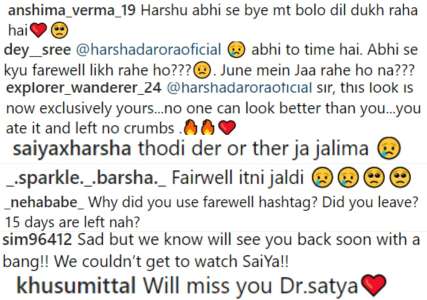 Harshad Arora partage un message d’adieu;  Les fans ne veulent pas dire adieu à Satya [View Reactions]
