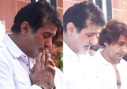Armaan Kohli pleure inconsolablement lors des funérailles de son père Rajkumar Kohli ;  regarder une vidéo déchirante